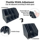 Buy now Sutekus Collapsible File Holder Desk Organizer File Folder Holder Organizer for Desk Office Home Organization, 4 Compartments (Black) at indiglob india