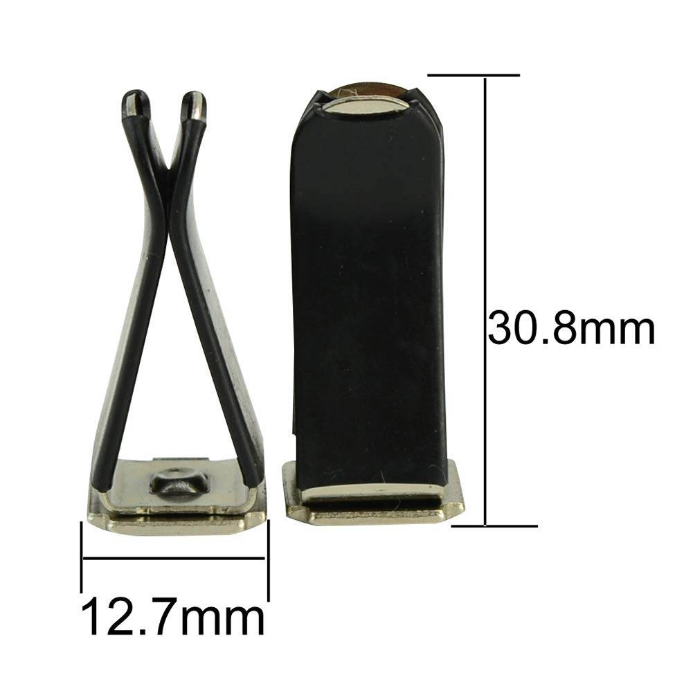 10 Pieces Square Head Car Air Vent Clip Car Vent Clip Auto Air Conditioner Car Outlet Clips, Black Clip - My Store