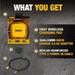 Buy now DEWALT Heavy Duty Wireless Charger, 10W Max Fast Wireless Charging Pad Compatible with iPhone 17/16/15/14/13/12/11/X/8 Pro Max Plus Samsung Galaxy S22/S21 AirPods (Type C Cable/AC Adapter Included) at indiglob india