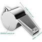 2 Pack Stainless Steel Sports Whistles, with Lanyard, Loud Crisp Sound Whistles, for School Sports, Soccer, Football, Basketball, Lifeguard，Coaches, Referees etc