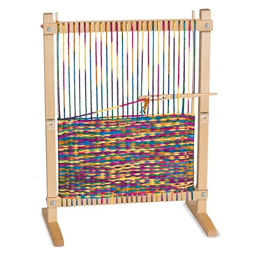 Buy now Melissa & Doug Wooden Multi-Craft Weaving Loom: Extra-Large Frame (22.75 x 16.5 inches) at indiglob india
