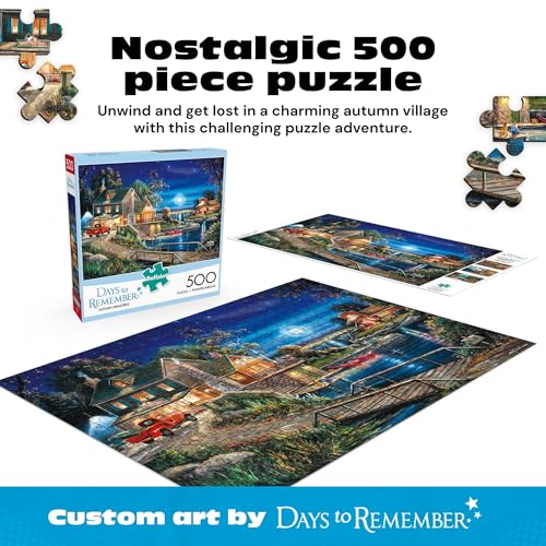 Buy now Buffalo Games - Days to Remember - Autumn Memories - 500 Piece Jigsaw Puzzle For Adults - Challenging Puzzle Perfect for Game Nights - 500 Piece Finished Size Is 21.25 x 15.00 at indiglob india