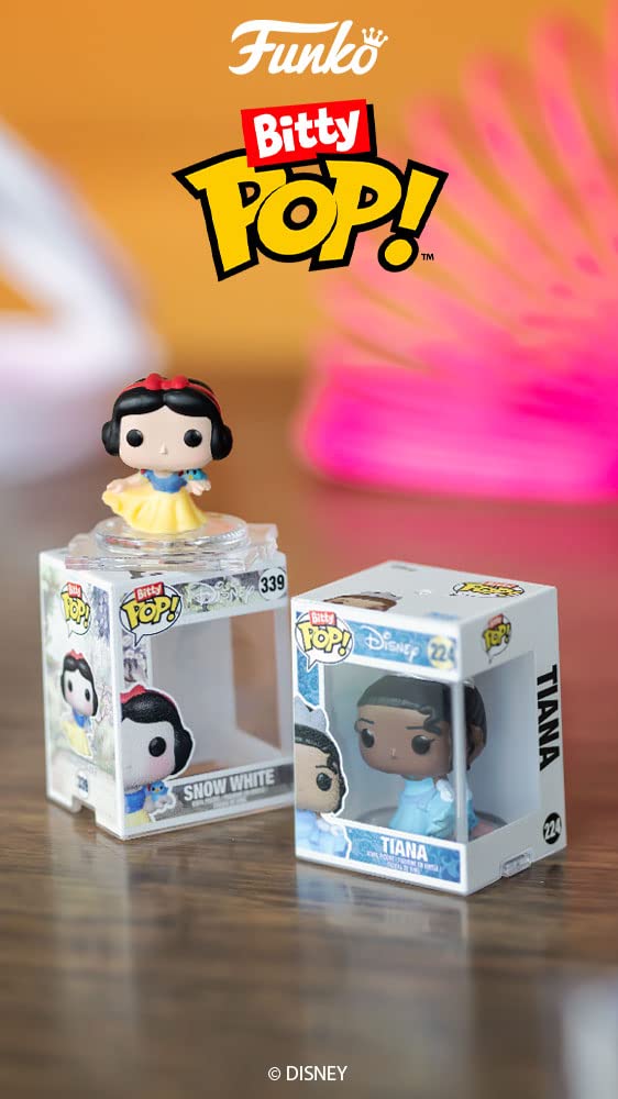 Buy now Funko Bitty Pop Disney Princesses - Cinderella, Snow White, Aurora and A Surprise Mystery Mini Figure - 0.9 Inch (2.2 Cm) Collectable - Stackable Display Shelf Included - Gift Idea at indiglob india