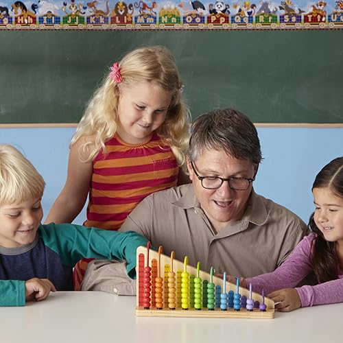 Buy now Melissa & Doug Add & Subtract Abacus - Educational Toy with 55 Colorful Beads and Sturdy Wooden Construction at indiglob india