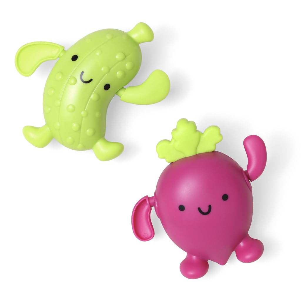 Buy now Itzy Ritzy Wind-Up Swimming Bath Toys – Set of 2 Wind-Up Floating Bath Toys - Water Playtime Set for Tub or Pool, Designed for Ages 6 Months and Up (Pickle & Beet) at indiglob india