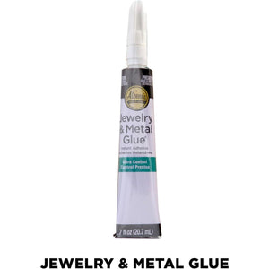 Aleene's 21709 Jewelry & Metal Glue, 0.7 oz - Instant Adhesive, Permanent Bond, Waterproof, Dries Clear, Ideal for Repairs