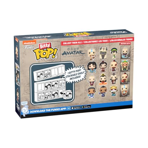 Buy now Funko Bitty Pop! Avatar: The Last Airbender - Aang, Appa, Toph, & A Surprise Mystery Mini Figure - 0.9 Inch (2.2 Cm) Collectable - Stackable Display Shelf Included - Gift Idea Cake Topper at indiglob india