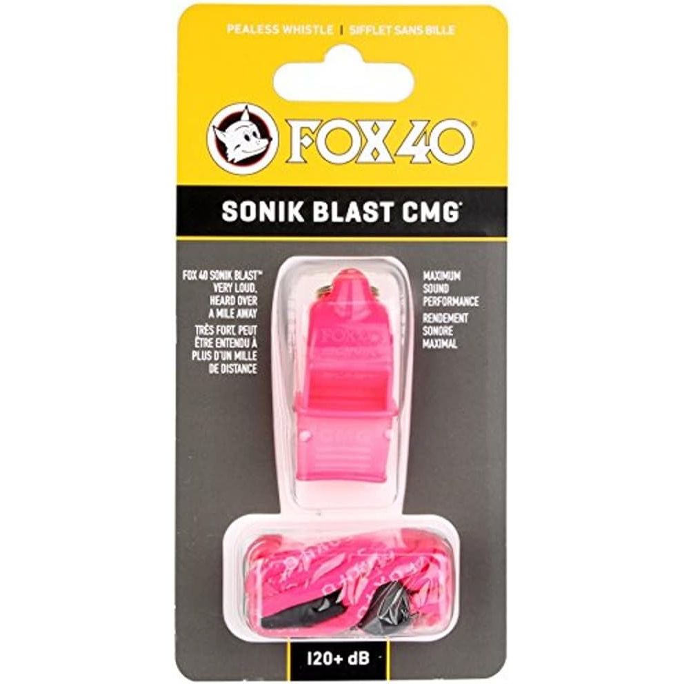 Buy now Fox 40 Sonik Blast CMG with Break Away Lanyard - Pink at indiglob india