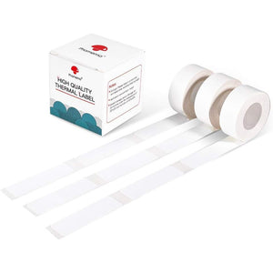 Phomemo Adhesive Labels for D30 Portable Thermal Label Maker, 1/2" X2 1/4" (14mm X 60mm) 110 Labels/Roll, D30 Thermal Printing Label Paper, 3 Roll,White