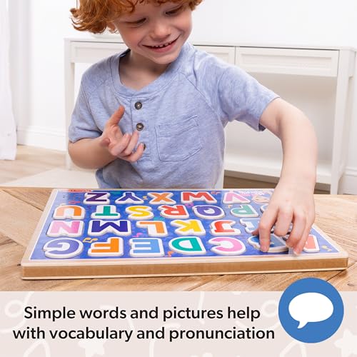 Buy now Melissa & Doug?? Ms. Rachelƒ?› Wooden Phonics Alphabet Sound Puzzle with Light-Activated Sound Effects, 26-Piece Toddler Toys for Boys and Girls Ages 2+ Years - FSC Certified at indiglob india