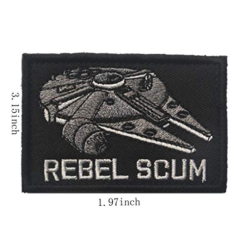 Buy now 4 Pieces Embroidered Morale Hook and Loop Fastener Tactical Patches at indiglob india