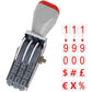 3 Digit Number Stamp,Office Stamps,Business Stamps,Adjustable Digit Rubber Changeable Numerical Multi- Functional Creative Price Tag Stamp Rotating Symbol Stamps