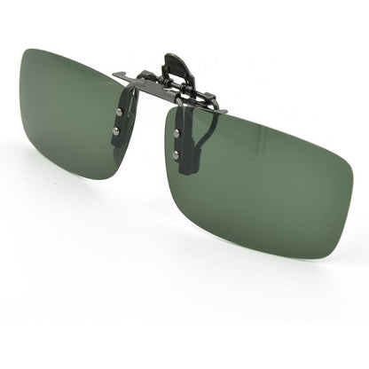 Cycling Sport Polarized Clip-on Flip up Metal Clip Sunglasses Lenses Glasses Unbreakable Driving Fishing Outdoor
