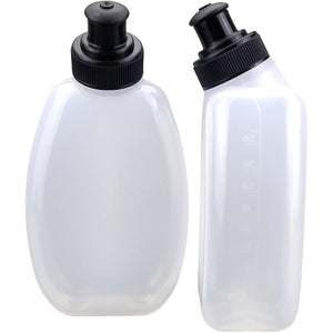 2x10oz BPA-Free Water Bottles for the Running Hydration Belt, Fuel Belts Replacement Bottle Set for Marathon Walking Hiking Cycling Trail Skiing（2 Pack）