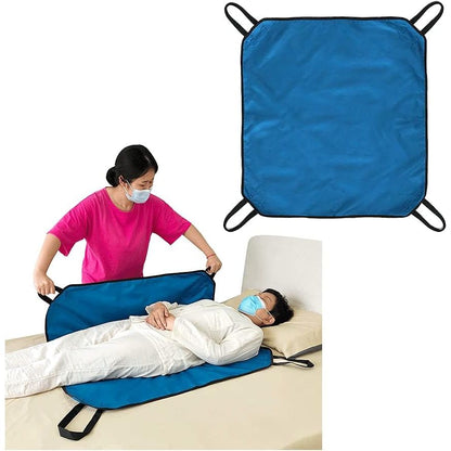 NEPPT Positioning Bed Pads for Elderly Transfer Sheet Hospital Bed Blanket Bedridden Patient Turning Body Lift Assist Draw Sheets with Handles for Pull, Slide, Repositioning, Transferring (48" X 40")
