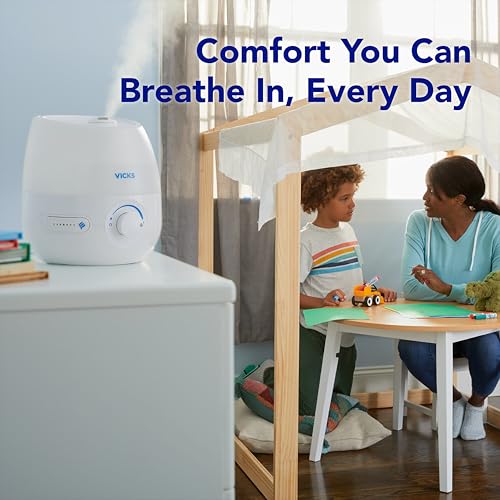 Buy now Vicks Mini Filter Free Cool Mist Humidifier, Small Room ƒ?? Variable Mist Control ƒ?? Works with Vicks VapoPads at indiglob india