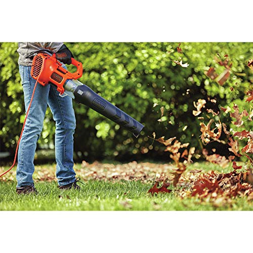 Buy now BLACK + DECKER Electric Leaf Blower, Hand Held Blowers for Lawn Care, Up to 450 CFM and 140 MPH Power, Axial, Lightweight, Corded (BEBL750) at indiglob india