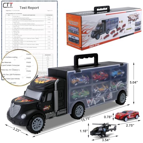 Buy now Toddler Toys for 3-4 Year Old Boys,Large Transport Cars Carrier Set Truck Toys with 12 Die cast Vehicles Truck Toys Cars,Ideal Christmas Easter Gifts Toys for Kids Age 3-7 at indiglob india