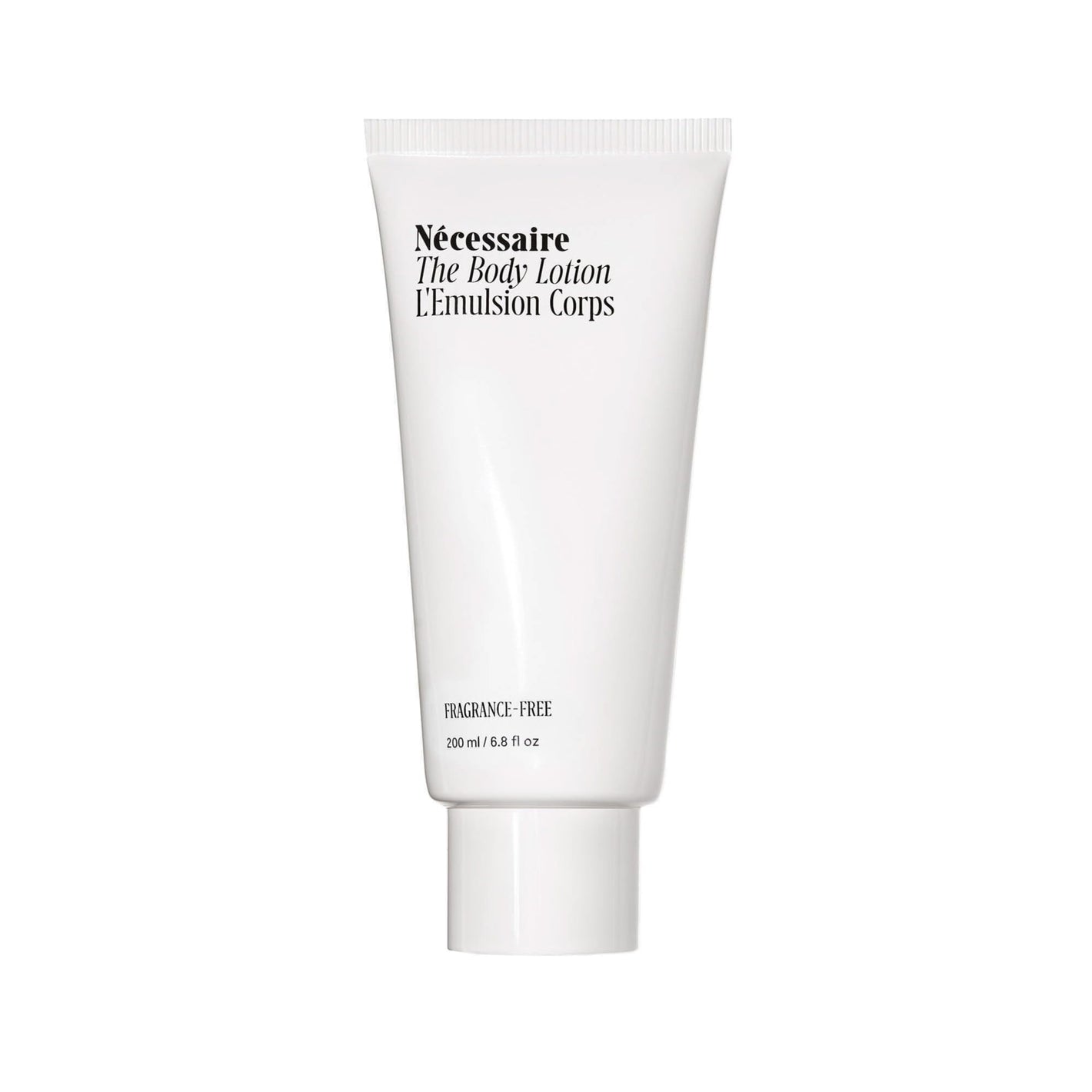 Buy now Nécessaire The Body Lotion Fragrance-Free - Multi-Peptide Moisturizer - Firming Body Lotion for Women + Men. 2.5% Niacinamide. Non-Comedogenic + Hypoallergenic for Sensitive Skin– 200 ml/6.8 fl oz at indiglob india