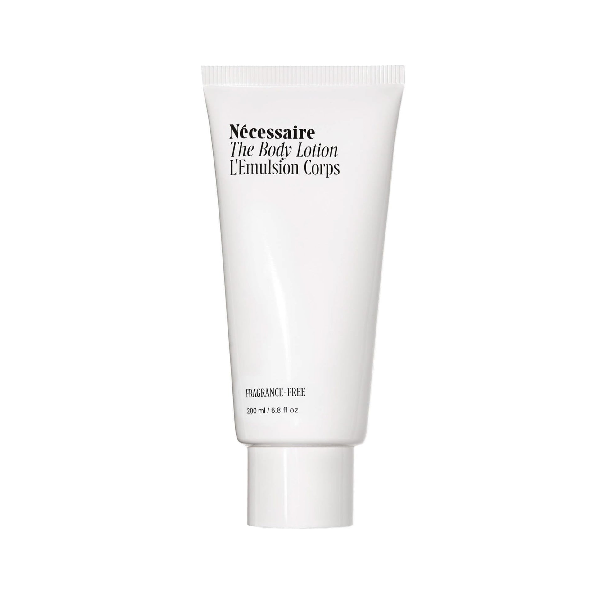 Buy now Nécessaire The Body Lotion Fragrance-Free - Multi-Peptide Moisturizer - Firming Body Lotion for Women + Men. 2.5% Niacinamide. Non-Comedogenic + Hypoallergenic for Sensitive Skin– 200 ml/6.8 fl oz at indiglob india