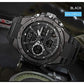AIMES Mens Watches Sports Outdoor Waterproof Military Watch for Men Tactical Watch Analog Digital Date Alarm Stopwatch Multi-Function Tactics Big Face Wristwatch for Men