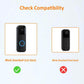Blink Video Doorbell Mount by AutoSonic | Adjustable Design, Anti-Theft and Improve Viewing Angle | Blink Home Security Accessories | Black - My Store