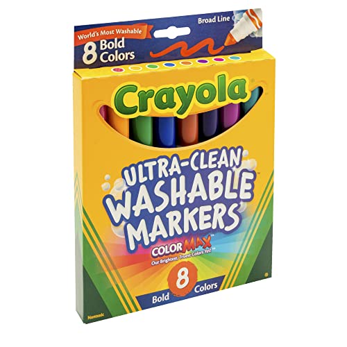 Buy now Crayola 8 Ct Bold Broad-Line Washable Markers at indiglob india