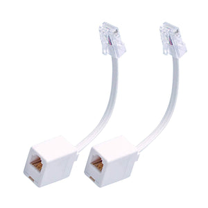 Buy now RJ45 to RJ11 Converter Adapter, 2 Pack Telephone RJ11 6P4C Female to RJ45 Ethernet 8P8C Male Cable Cord at indiglob india