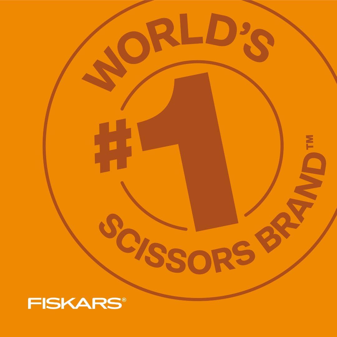 Buy now Fiskars Premier No. 8 Easy Action Scissors - 10" Spring Action Fabric and Craft Scissors - Arts and Crafts - Orange/White at indiglob india