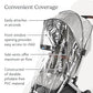 Buy now UPPAbaby Minu and Minu V2 Rain Shield/Waterproof and Windproof Coverage/Ventilated Design/Quick Attachment/Easy Access to Child at indiglob india