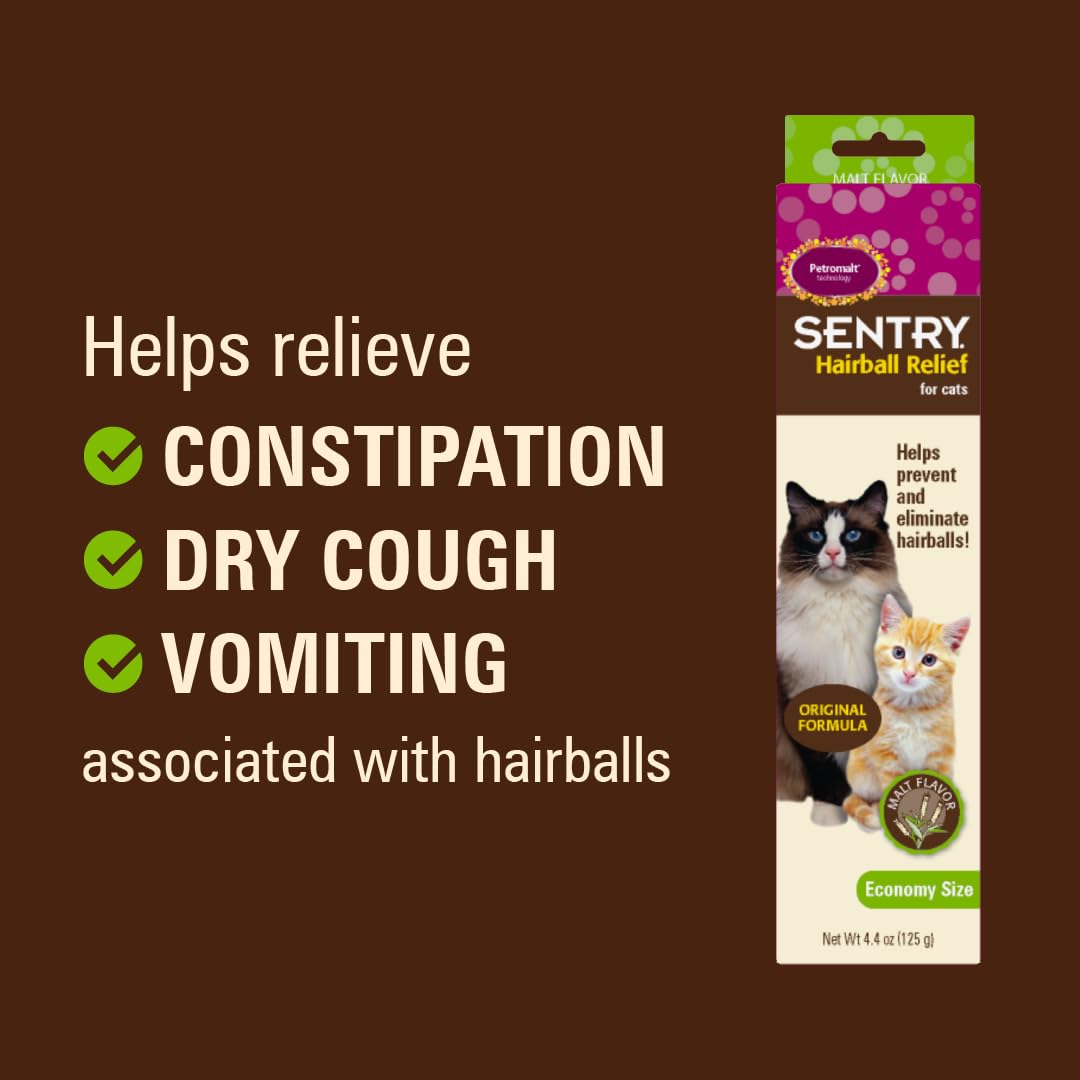 Buy now SENTRY PET CARE Sentry Hairball Relief for Cats,Malt Flavor,4.4 Ounces at indiglob india