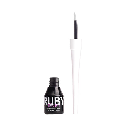Ruby Kisses Classic Liquid Eyeliner, Smudgeproof Long Lasting Eye Makeup with Felt-Tip Applicator (1 PACK, Black)