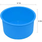 Silicone Mini Round Cake Molds, 4 Inch, Blue, Reusable, Non-Stick, Microwave, Oven, Freezer Safe