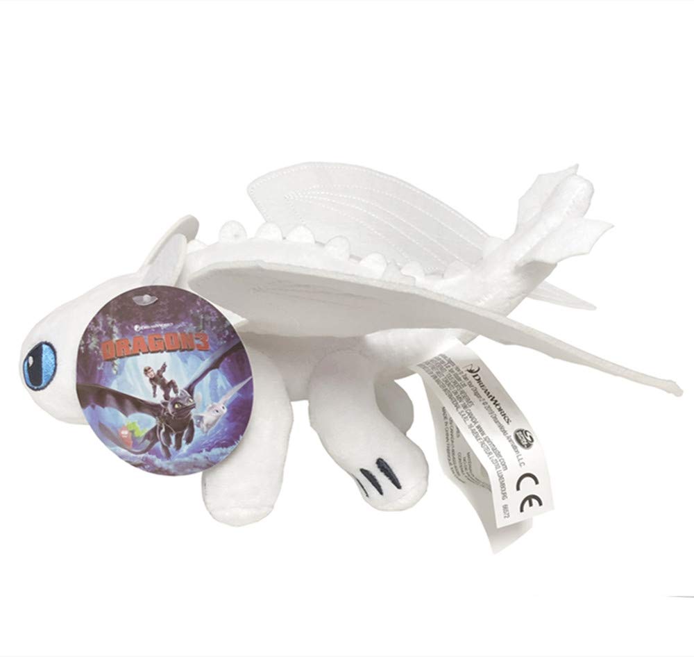 Buy now How to Train Your Dragon 10" Light Fury Plush Toy - Toothless Stuffed Animal Doll, Defenders of Berk by Yamadura at indiglob india