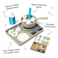 Buy now Melissa & Doug Simmer & Stir Stovetop Play Set with Water Wow!?? Color Changing Play Food Preschool Toy Ages 3+ at indiglob india