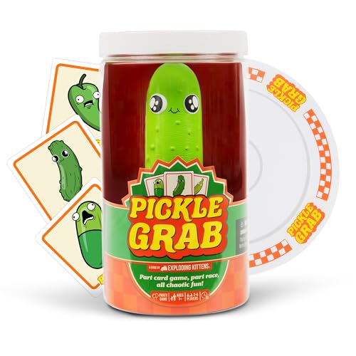 Buy now Exploding Kittens Presents, Pickle Grab - A Speed Grabbing Card Game - 2-6 Players - 15 Minutes to Play - Family Game Night - Fun for Kids, Teens, Adults, and Families at indiglob india