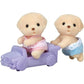 Calico Critters Persian Cat Twins - Two Collectible Figures & Pushcart Accessory Included