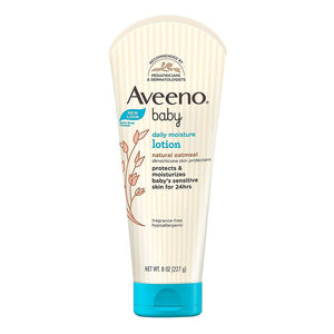 Buy now Aveeno Baby Daily Moisture Lotion for Delicate Skin with Natural Colloidal Oatmeal Dimethicone Hypoallergenic Fragrance Phthalate ParabenFree 8 oz, 1 Count at indiglob india