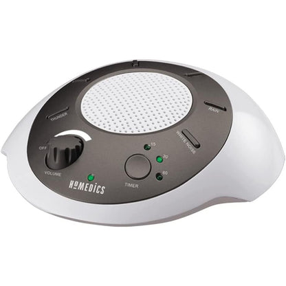 Homedics SoundSleep White Noise Sound Machine, Blue, Small Travel Sound Machine with 6 Relaxing Nature Sounds, Portable Sound Therapy for Home, Office, Nursery, Auto-Off Timer, By Homedics