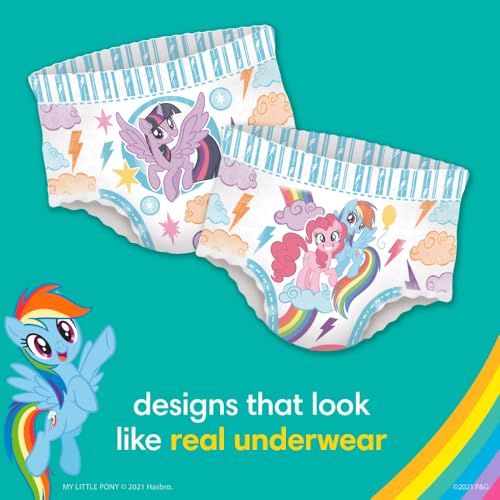 Buy now Pampers Training Pants - Easy Ups Girls & Boys - Size 4T-5T, 18 Count, My Little Pony Potty Underwear (Packaging May Vary) at indiglob india