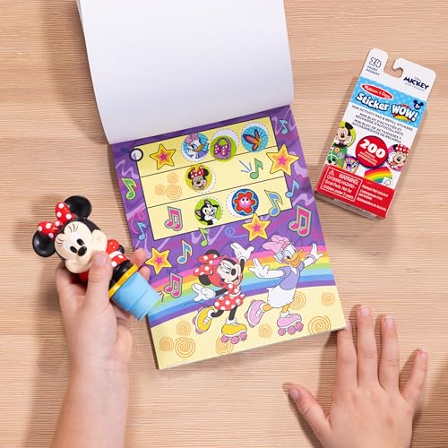 Buy now Melissa & Doug Sticker Wow!ƒ?› Disney Mickey Mouse Bundle: 24-Page Activity Pad, Stamper, 500 Stickers, Mini Pad, Arts and Crafts Fidget Toy Collectible Character at indiglob india