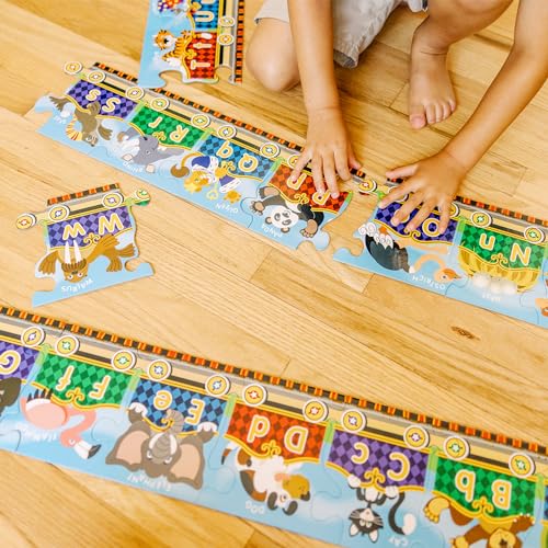 Buy now Melissa & Doug Alphabet Express Jumbo Jigsaw Floor Puzzle (27 pcs, 10 feet Long) - FSC Certified at indiglob india