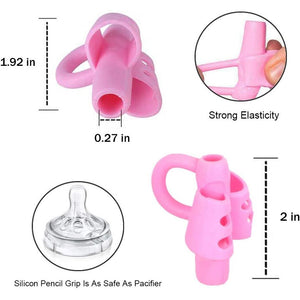 BUSHIBU Pencil Grips for Kids Handwriting, Toddler Pencil Grip, Pen Grips Trainer for Beginners Preschoolers Kindergarten Children(4 PCS)