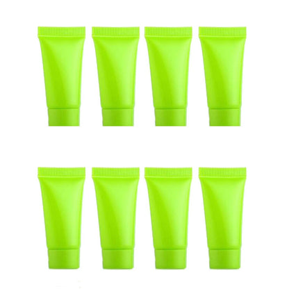 Snadulor 5ml 50 Pcs Empty Squeeze Bottle Refillable Travel Plastic Tube Bottles for Cosmetic Body Hand Cream Lotion Shampoo Facial Cleanser(Pink)