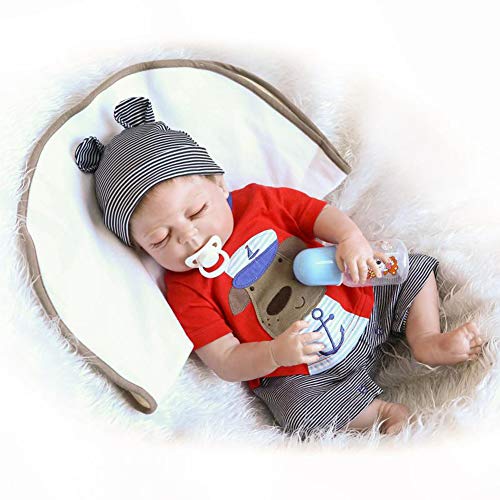 Buy now Zero Pam 18 inch Asleep Newborn Baby Reborn Baby Dolls Soft Silicone Full Body Waterproof Anatomically Correct Relistic Boy Doll Gifts for Toddler Kids at indiglob india