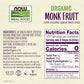 Buy now NOW Foods, Certified Organic Monk Fruit Liquid, Zero-Calorie Liquid Sweetener, Non-GMO, Low Glycemic Impact, 2-Ounce at indiglob india