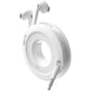Side Winder Mini and Max Headphone, Earbud and Charging Cable Winder and Organizer Perfect for Wrapping Earbuds and Cords for Travel and Organization (White, Max)