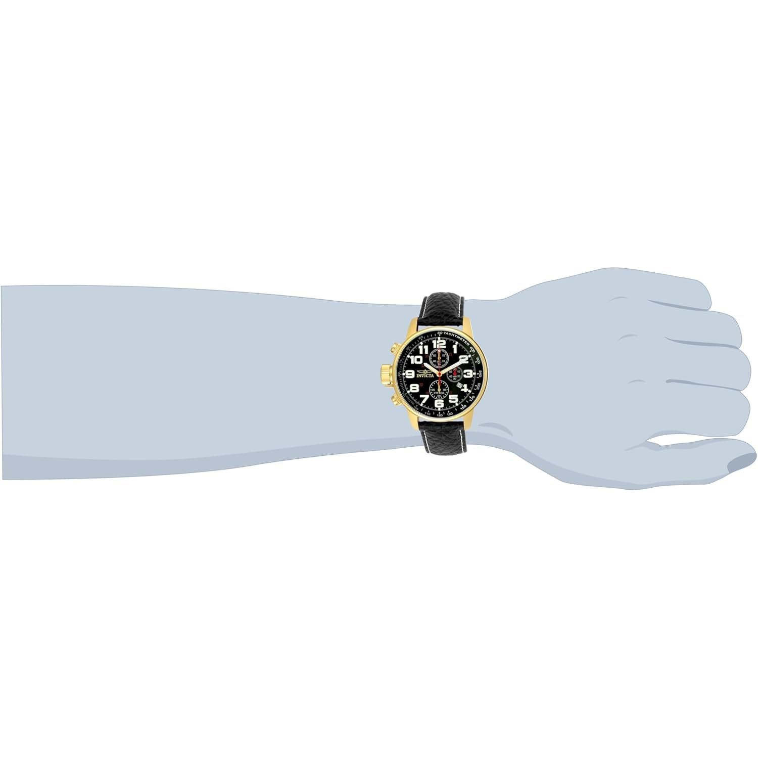 Buy now Invicta Men's I-Force Left Handed Quartz Watch with Leather Strap at indiglob india