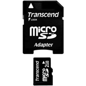 Transcend 2 GB microSD Flash Memory Card TS2GUSD