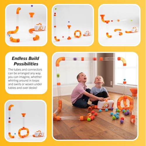 Buy now Fat Brain Toys The Original Air Toobz, Air-Powered STEM Building Toys for Kids & Teens, Kids Building Toys, STEM Toys for 3+ Year Old at indiglob india